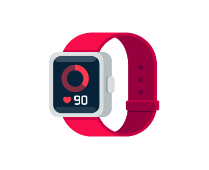 Illustration of a smart watch
