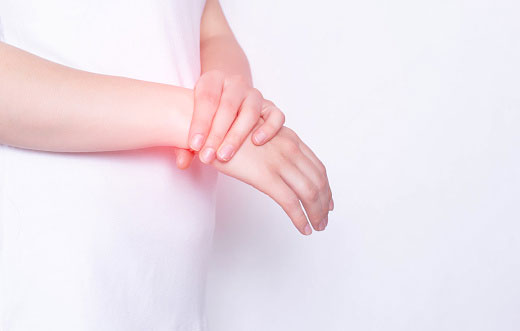 Patient with wrist pain.