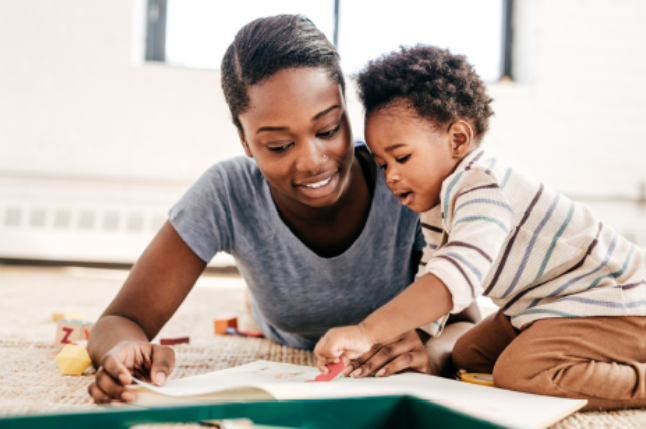 African American mother and child